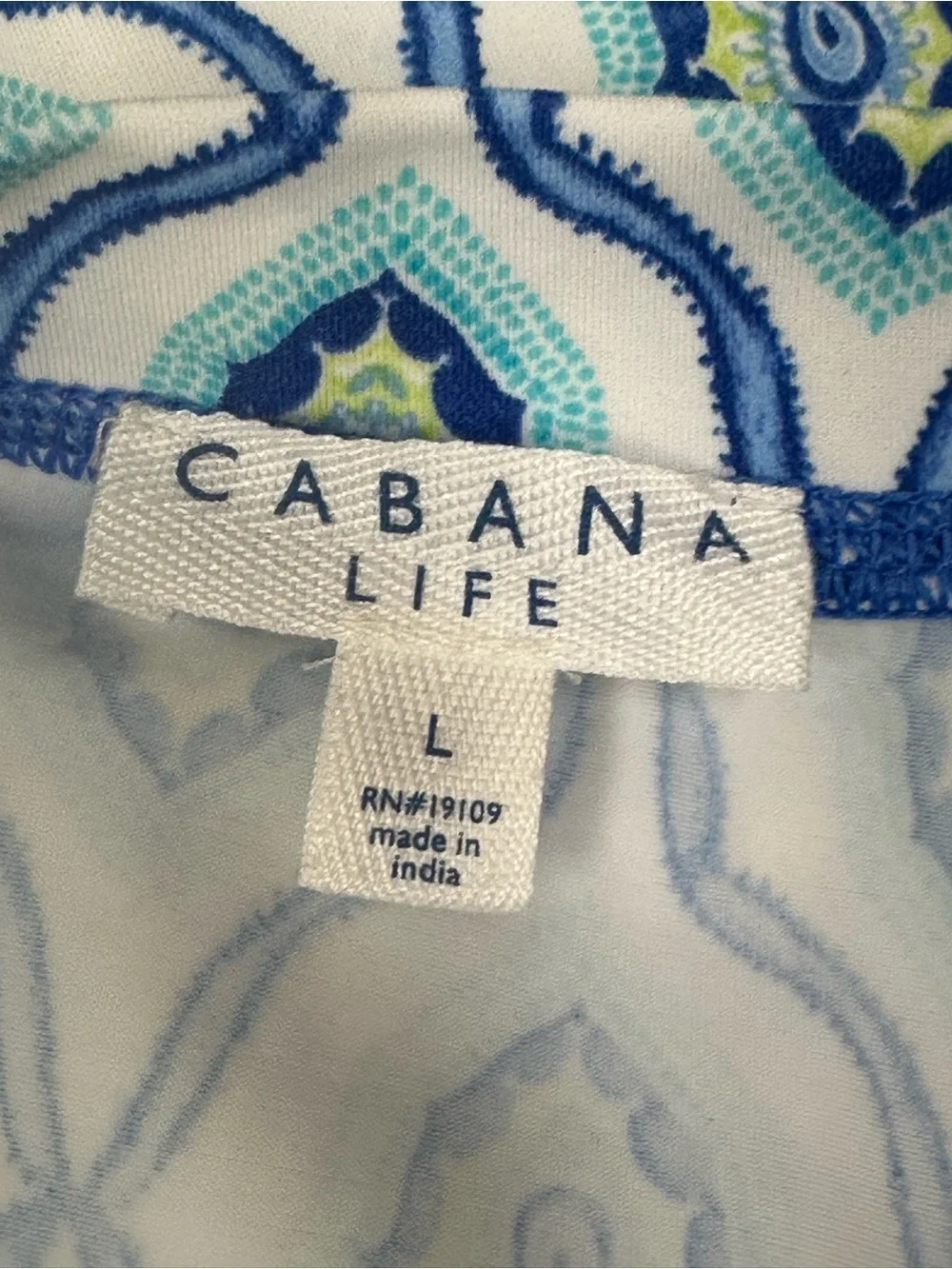 Cabana Life Rash Guard Shirt Womens Large UPF Swim Top Sun Protection - Picture 7 of 9
